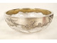 Decorative cut crystal bowl in solid silver, Minerva, Art Nouveau style, 19th century
