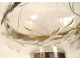 Decorative cut crystal bowl in solid silver, Minerva, Art Nouveau style, 19th century