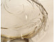 Decorative cut crystal bowl in solid silver, Minerva, Art Nouveau style, 19th century