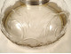 Decorative cut crystal bowl in solid silver, Minerva, Art Nouveau style, 19th century
