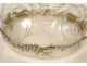 Decorative cut crystal bowl in solid silver, Minerva, Art Nouveau style, 19th century