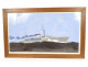 Gouache by Léon Haffner, depicting the French frigate-training cruiser Jeanne d'Arc, 20th century