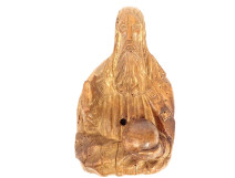 Sculpture, carved wooden statue of God the Father, orb, altarpiece, 17th century