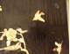 Pair of lacquered wood panels with Shibayama marquetry figures, Japan Meiji period, 19th century