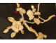 Pair of lacquered wood panels with Shibayama marquetry figures, Japan Meiji period, 19th century