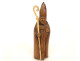 Small wooden sculpture of a Saint Bishop with a crosier and mitre, 19th century