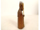 Small wooden sculpture of a Saint Bishop with a crosier and mitre, 19th century