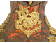 Boulle marquetry cartel clock in bronze depicting the god Mars, Cupid, and Venus, 18th century