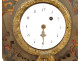 Boulle marquetry cartel clock in bronze depicting the god Mars, Cupid, and Venus, 18th century