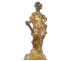 Boulle marquetry cartel clock in bronze depicting the god Mars, Cupid, and Venus, 18th century