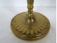 Pair of Directoire gilt bronze candlesticks with palm fronds, late 18th century