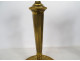 Pair of Directoire gilt bronze candlesticks with palm fronds, late 18th century