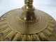 Pair of Directoire gilt bronze candlesticks with palm fronds, late 18th century