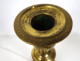 Pair of Directoire gilt bronze candlesticks with palm fronds, late 18th century