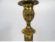 Pair of Directoire gilt bronze candlesticks with palm fronds, late 18th century
