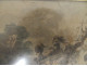 Small watercolor by Robert Léopold Leprince, countryside scene, donkey rest stop, 19th century