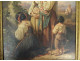 Oil on canvas, after Auguste Delacroix, Prayer, Italian Madonna, Virgin, 19th century
