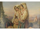 Oil on canvas, after Auguste Delacroix, Prayer, Italian Madonna, Virgin, 19th century