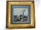 Dessin pastel encre scène mythologique Bacchanales collection S. Vouay XIXè