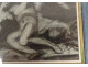 Pastel and ink drawing of a mythological scene, Bacchanalia, S. Vouay collection, 19th century