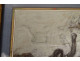 Pastel and ink drawing of a mythological scene, Bacchanalia, S. Vouay collection, 19th century