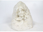 Sculpture marbre Carrare Affortunato Gory visage jeune femme Art Nouveau