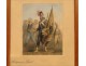 Soldier lithography Prosonniers Netherlands 19th 1795