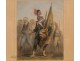 Soldier lithography Prosonniers Netherlands 19th 1795