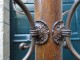 Parrot wooden umbrella, hat and coat stand, decorated with lilies, nineteenth