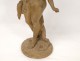 Terracotta sculpture, Young naked woman or nymph, signed Ch.Lévy, Art Nouveau, nineteenth