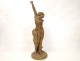 Terracotta sculpture, Young naked woman or nymph, signed Ch.Lévy, Art Nouveau, nineteenth