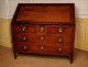 Office Scriban solid mahogany furniture, port, eighteenth