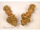 Elements pair of gilt decoration curtain tiebacks 19th