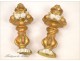 Elements pair of gilt decoration curtain tiebacks 19th