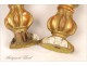 Elements pair of gilt decoration curtain tiebacks 19th