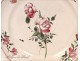 Faience plate Flowers Islettes The 18th