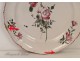 Faience plate Flowers Islettes The 18th