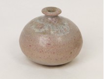 Round Stoneware Vase sculpture Vintage Design Lodereau Jouve 1970