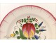 Faience plate Flowers Bouquet Islettes The 18th