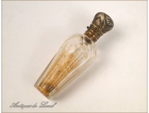 Bottle Salt Crystal Silver Plated 19th