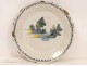 Earthenware plate Nevers 18th Character Fisherman