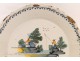 Earthenware plate Nevers 18th Character Fisherman