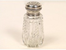 Shaker Sterling Silver Crystal Carved 19th Minerva