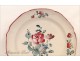 Faience plate Flowers Bouquet Strasbourg 18th
