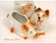 Mustard Salt cellar Germany 19th Porcelain Dogs