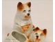 Mustard Salt cellar Germany 19th Porcelain Dogs