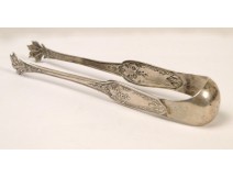 Sugar Tongs Sterling Silver Lions NAPIII 19th