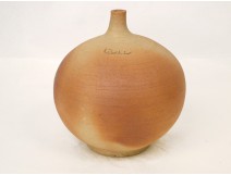 Sculpture Stand Lamp Design Vintage Stoneware Pottery Lodereau 70