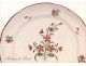 Faience plate Flowers Bouquet Islette The 18th