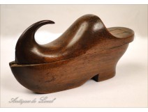 Snuff Shoe Clog Wood 19th